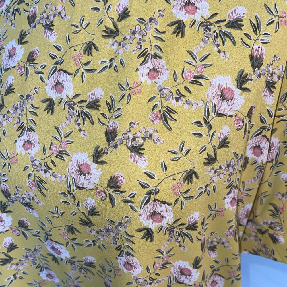 LOFT Yellow Boxy T-Shirt with Relaxed Fit - Picture 5 of 7